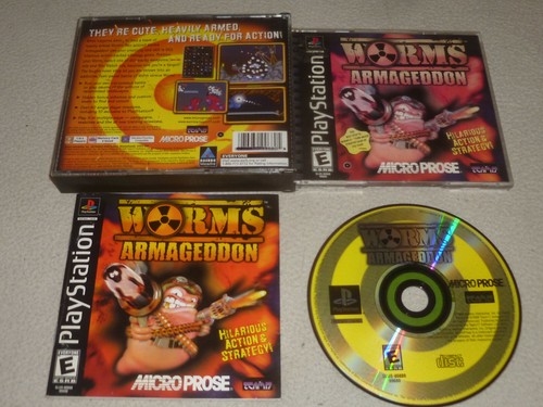 Ps1 playstation game - playstation, worms