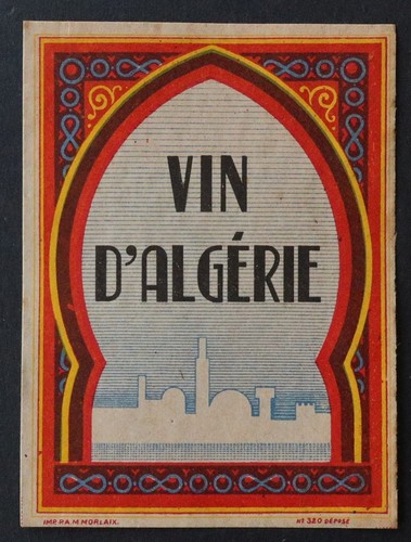 Ancienne étiquette vin