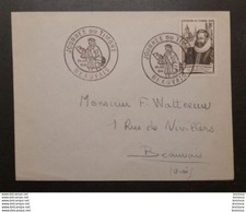 Lettre 1946 n° 754 Yvert Fouquet Marquis La Varanne Enveloppe Journée du Timbre