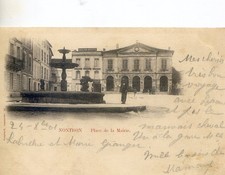 Dordogne - Nontron -place de la mairie - cachet Piégut Pluvier sur type blanc