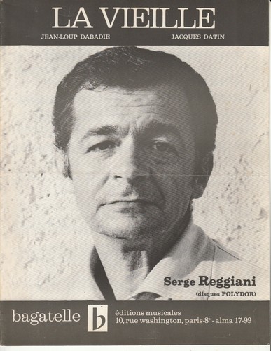 Partition serge reggiani la - reggiani, "la