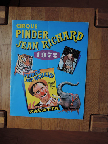Programme cirque pinder jean - pinder,