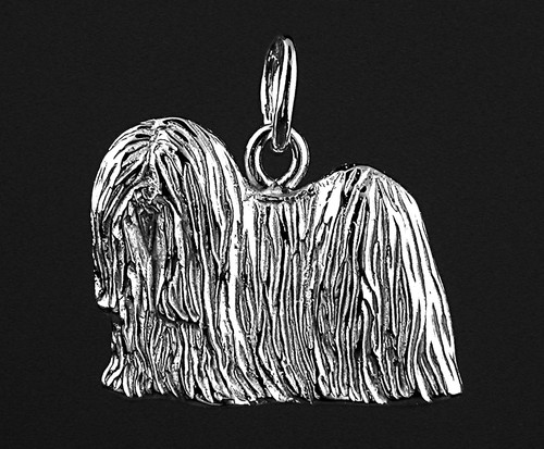 Pendentif chien lhassa - ,