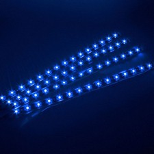 4x flexible led bleu 30cm 12V