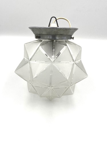 Plafonnier verre dépoli art - verre,