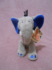 Peluche doudou éléphant gris