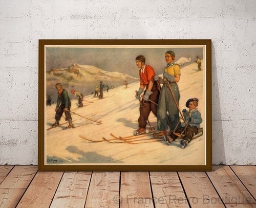 Poster affiche ski panel dupuy - poster-affiche,