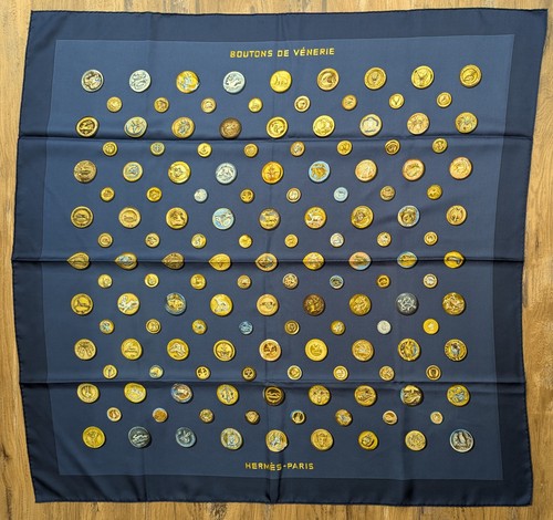 Hermes boutons venerie - venerie, navy