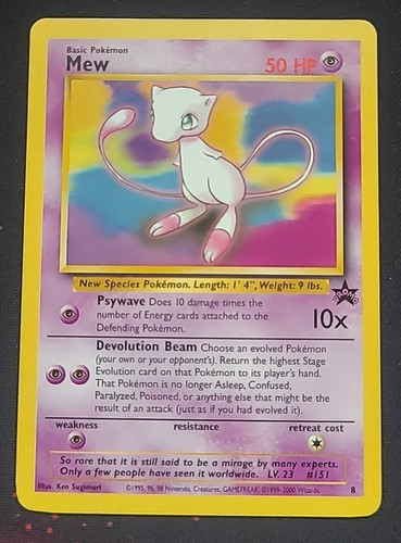 Pokemon mew black star - promo, 8