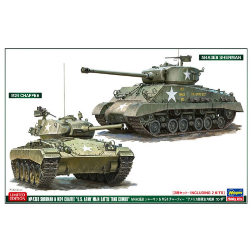 M4a3e8 sherman m24 chaffee - &,