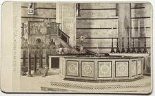 ITALIE Pise Baptistère Intérieur c1870 Photo G. Brogi Format Cdv Vintage