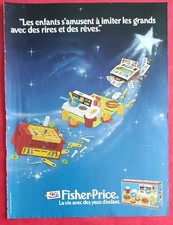 Publicité de presse: Jeux pour Enfants FISHER-PRICE  1982