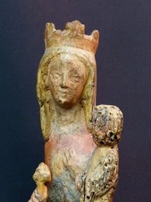 D 18èm rare statuette vierge