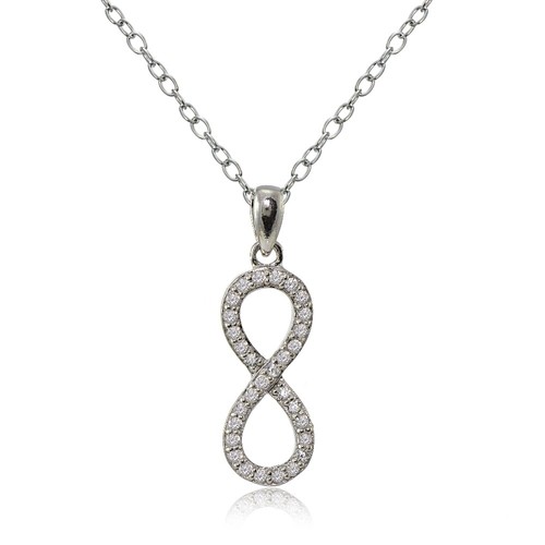 Collier infini argent - en,