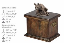 Maman Bouledogue Français, Urne, Bronze Froid, ArtDog, DE, Type 2