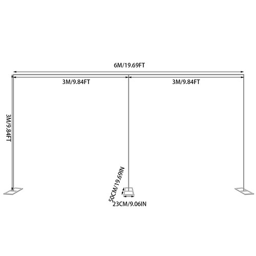 10x20ft backdrop stand wedding - backdrop,