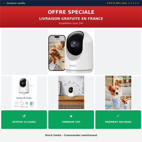 Gncc caméra surveillance wifi - caméra,