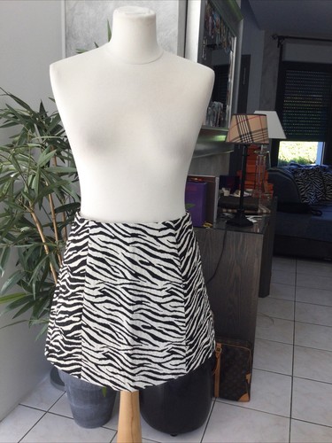 Jupe zara taille facon zebre - jupe,