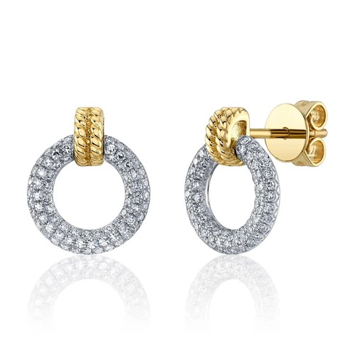 14k diamant cercle halo - 14k,