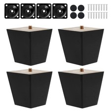 4 Pcs Pieds De Meuble en Bois