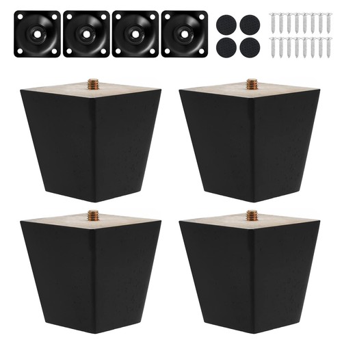 Pcs pieds meuble en bois - pieds, de