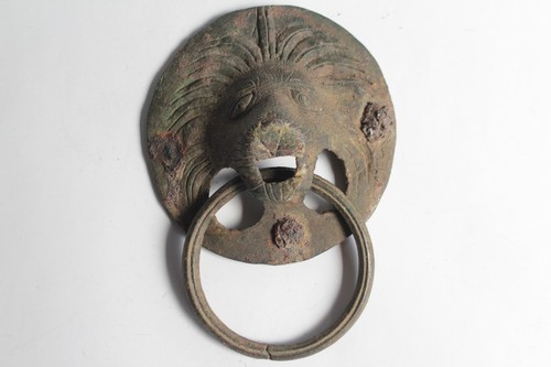 Poignée tête lion bronze - poignée,