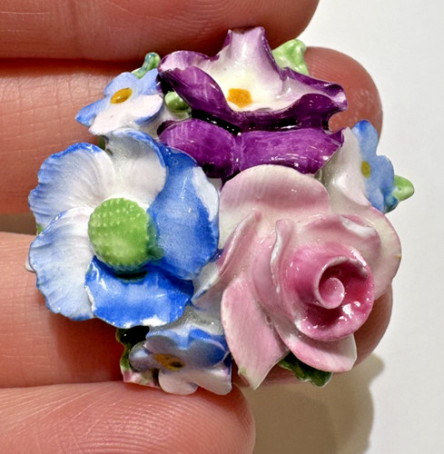 Broche porcelaine - broche, en