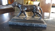 statue bronze signée PUMA BARYE