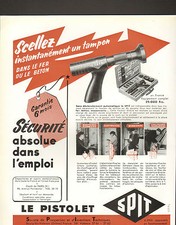 26 BOURG-LES-VALENCE LE PISTOLET SPIT PUBLICITE 1953