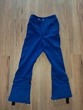 Vintage 70s 80s Ancien PANTALON DE SKI FUSEAU VELEDA T38 BLEU Piste Hiver Skiing