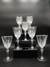 CRISTAL D'ARQUES - 7 VERRES A EAU DU SERVICE MASQUERADE