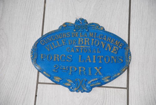 Ancienne plaque concours 1985
