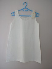 N°1 - Chemise de nuit - nuisette - combinaison ancienne en coton blanc