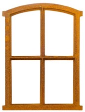 Fenêtre de grange fer forgé / rouille style antique 49cm (a3)