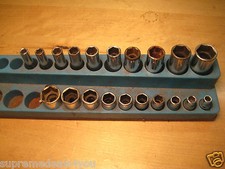 OUTILS À ENFILER 20 PIÈCES JEU DE DOUILLES PEU PROFONDES/PROFONDES 6 POINTS 1/4 PORTES 3/16”-9/16” (IL) 