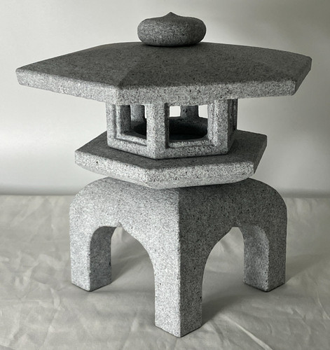 Aji gray stone lantern - aji,