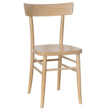 Chaise Salle à Manger en Bois Peint Naturel Style Milano