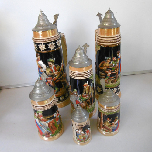 Lot chopes bierre - bierre, gres
