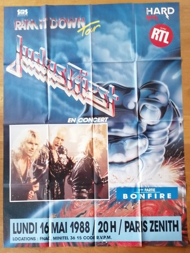 Judas priest affiche concert - judas,