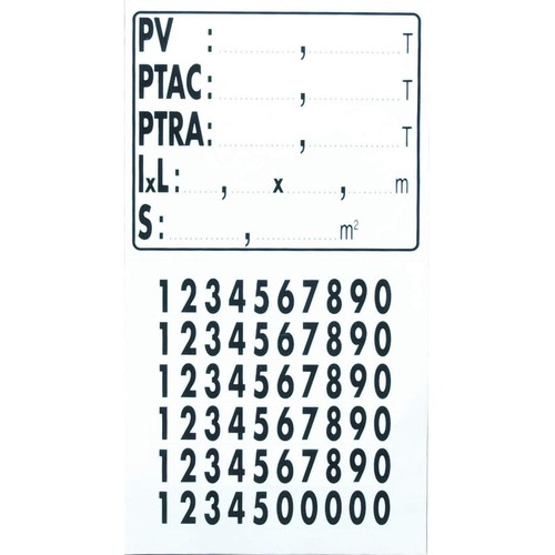 Autocollants pour plaque - , de