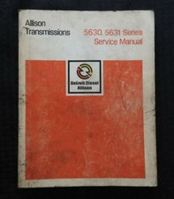 Manuel De Service Des Transmissions Série 5630 5631 Detroit Diesel Allison 1975