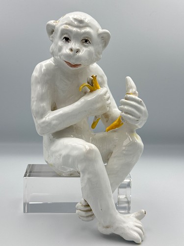 Singe assis céramique - ,