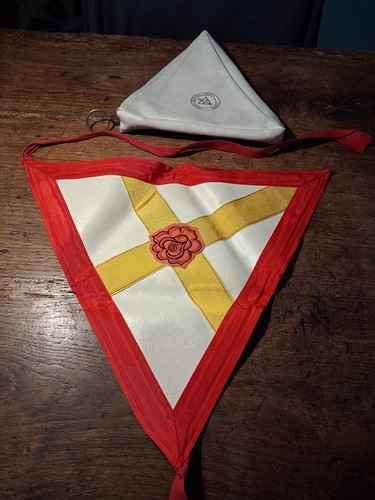Tablier maconnique rose croix - maconnique,
