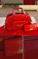 sac et compagnon lancel modèle Adjani rouge