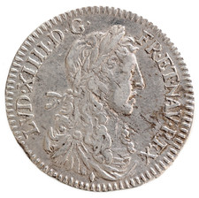 LOUIS XIV, 1/12 d'écu au