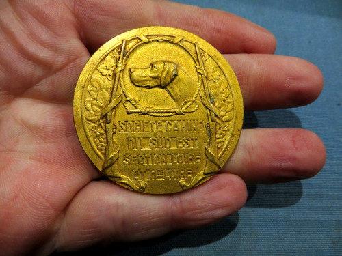 Ancienne médaille chien - ancienne,
