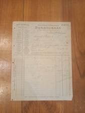 BERGOUGNAN: Ancienne facture 