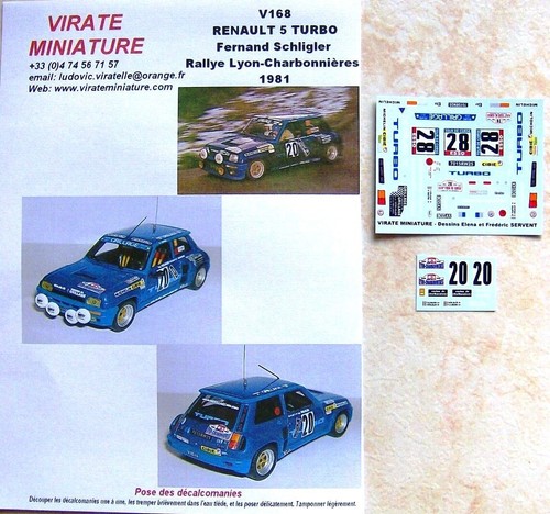V168 renault turbo rallye - renault,