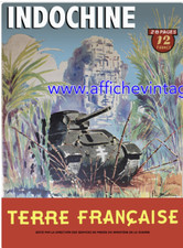 affiche poster indochine terre