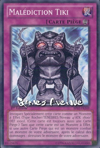 Malédiction tiki - yu-gi-oh, !